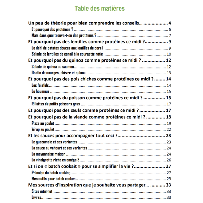 Ebook "Lunchs sains" + mon concept du batch cooking Ebook "Lunchs sains" + mon concept du batch cooking