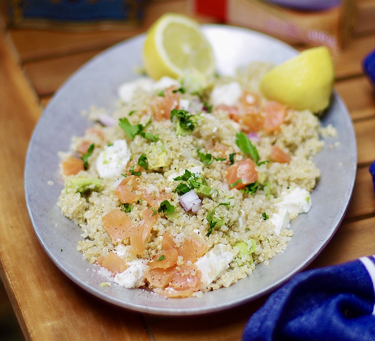 Salade de Quinoa au saumon fumé